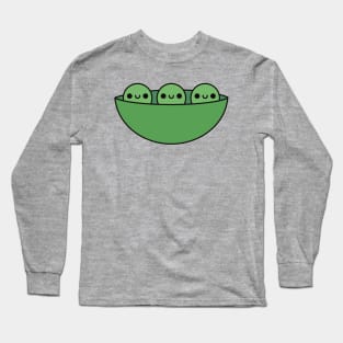 Cute Kawaii Peas In A Pod Long Sleeve T-Shirt